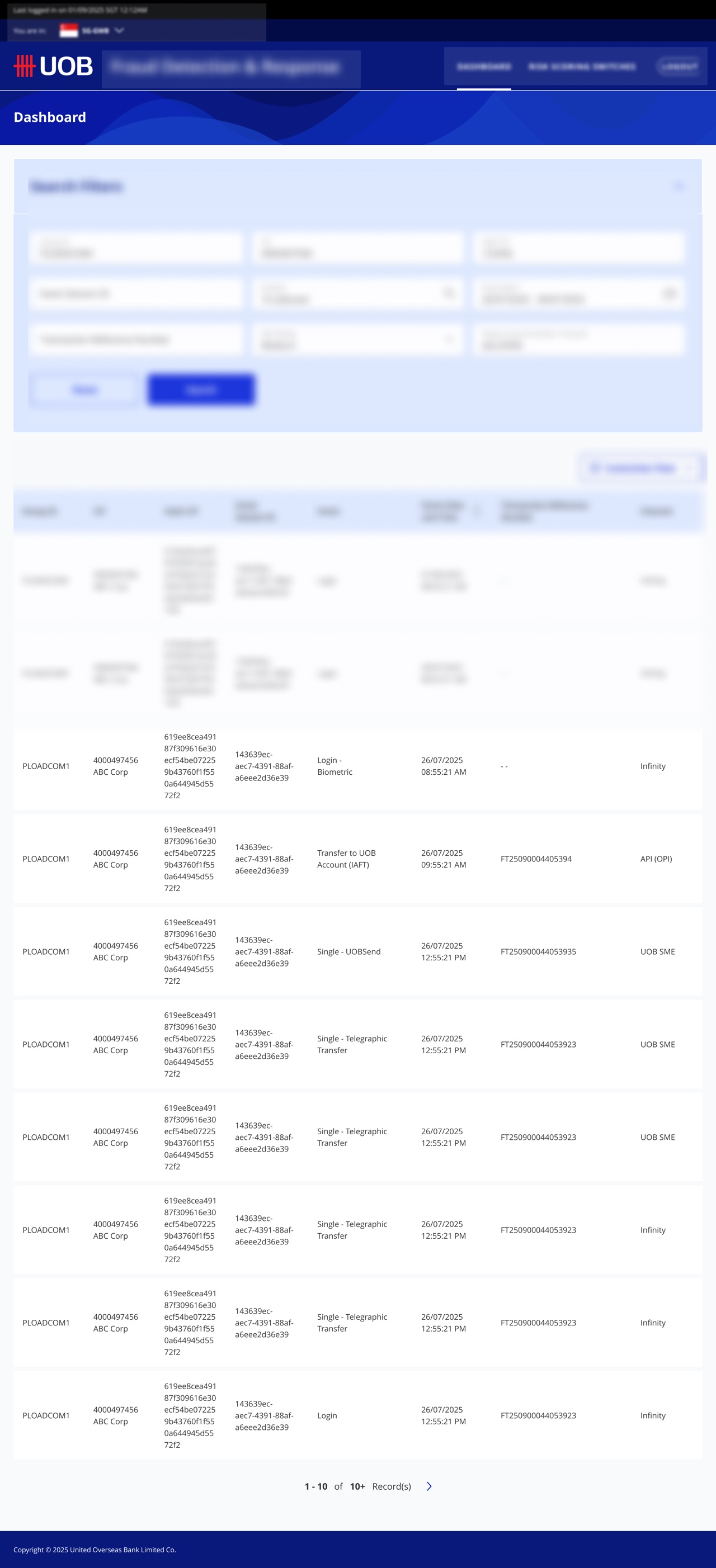 Fraud Dashboard